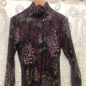 White House Black market mesh turtle neck